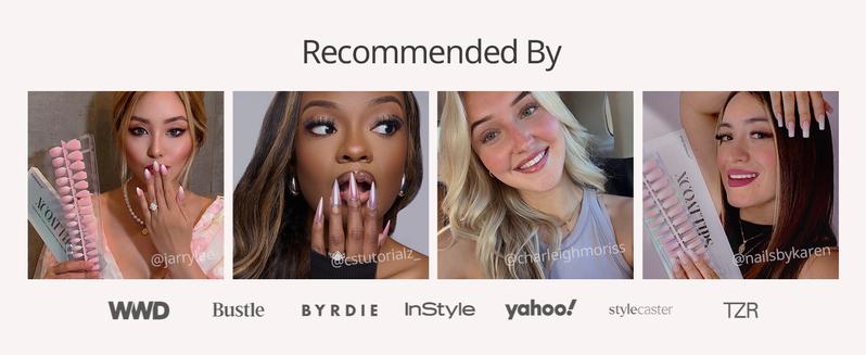 BTArtboxnails x LongHairPrettyNails press on nails Square Almond Oval and Stiletto press on nails with 5 desgins,32 pcs Each