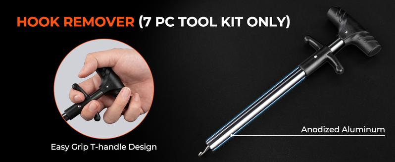 KastKing SteelStream/ ToughTide  Fishing Tool Kit - Fishing Pliers with Lanyard, Fillet Knife, Floating Fish Lip Gripper, Fishing Braid Scissors, Tool Retractor, Fishing Hook Remover, Bungee Cords ToughTide Tools Kits Carabiner Outdoorfun