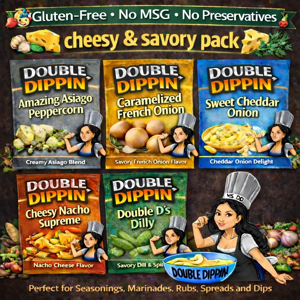 Double Dippin "Cheesy & Savory 5 pack" (Limited time Only)