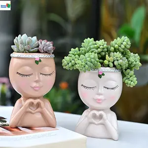 Elegant Minimalist Creative Face Vase Set for Plants Home Décor Garden Accent Plant Storage Desktop Cosmetic Pen Holder 1/2pcs Set Retro High-Waist Wide-Leg Insulated Neoprene Winter Boots pink flag tapestry toothpaste dispenser Clay Cantarito Can