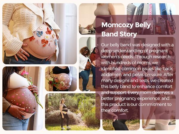 Momcozy Pregnancy Belly Band YB002 - Comfortable Fit for Pregnant Women, Ideal for Support and Comfort
