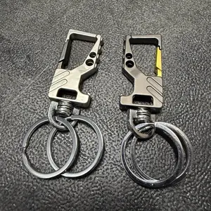 Liangery Heavy Duty Key Chain Bottle Opener with Double Key Rings