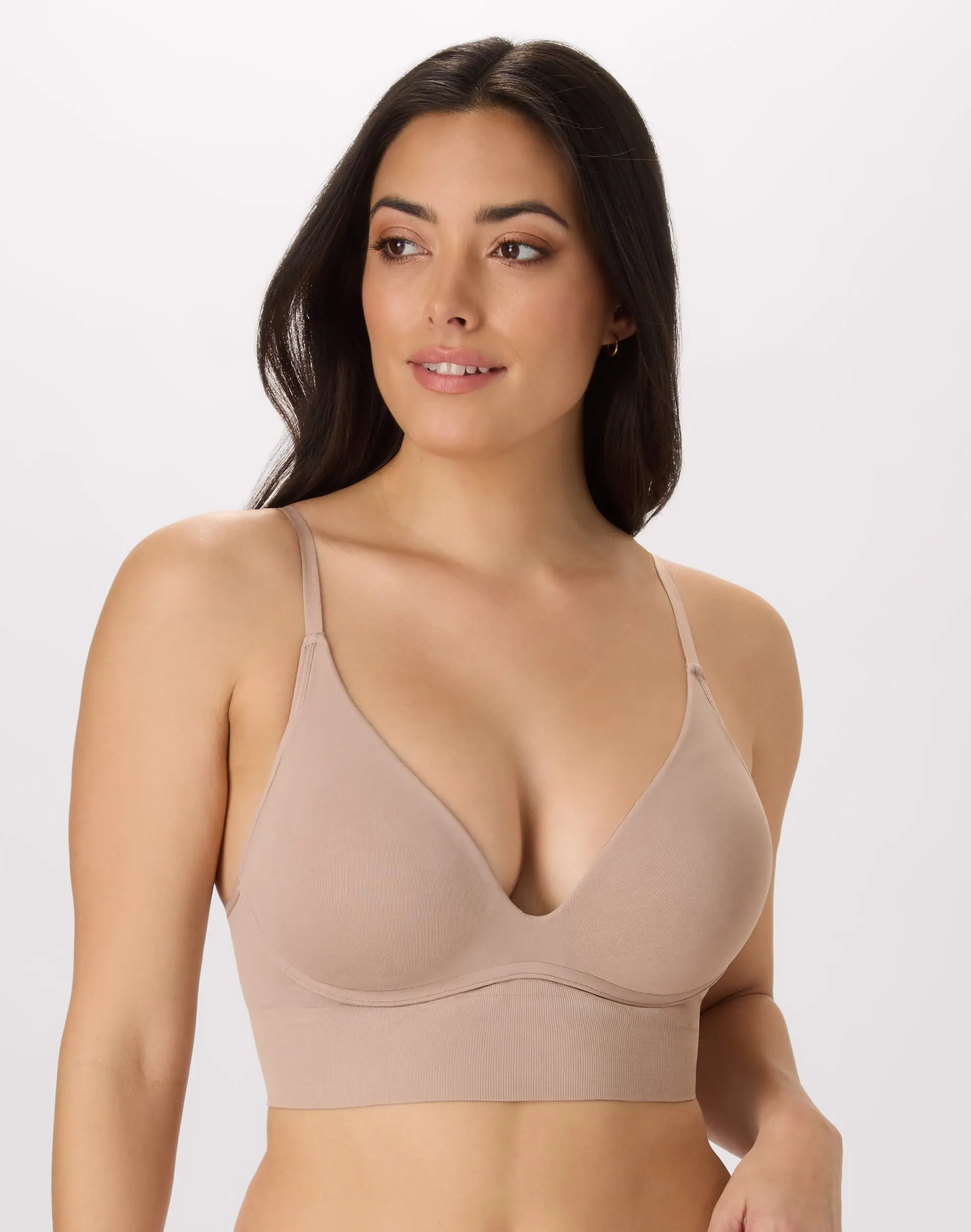 Maidenform M Seamless Lift Bralette Womenswear Comfort Everyday Adjustable Convertible Straps Wireless Natural Lift