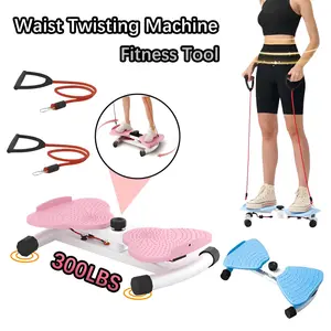 Waist Twister, Waist Twister Ab Machine with 300 lbs Weight Capacity Anti-Slip Twist Board| Noiseless, Non-Slip + Resistance Bands| Waist Sculptor – Perfect for Home Gym Daily Exercise Platform