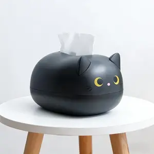 Cartoon Cat Design Tissue Box, 1 Count Multifunctional Home Decoration Paper Box For Kitchen, Home Essentials#tiktokshopstockup