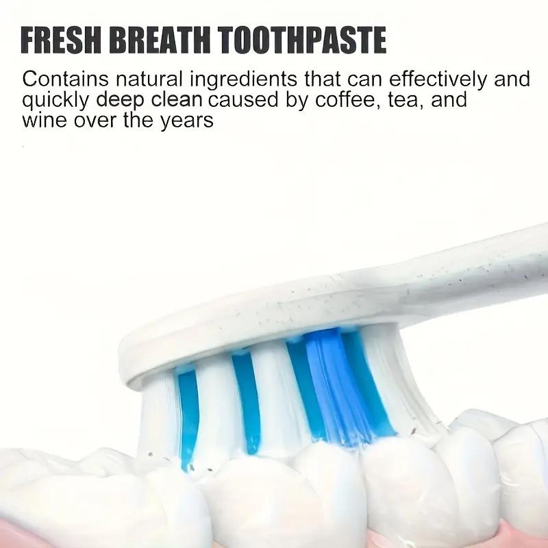 Professional Teeth Whitening Toothpaste - QINGLIN Mint Fresh Breath Toothpaste for Stain Removal, Enamel Protection, Daily Oral Hygiene, Whitening Paste with Natural Mint