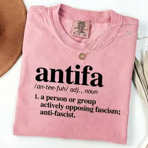 Comfort Colors I am antifa Shirt, Bold Protest Shirt, Anti Fascist Statue of Liberty , Political Shirt, FDT Shirt