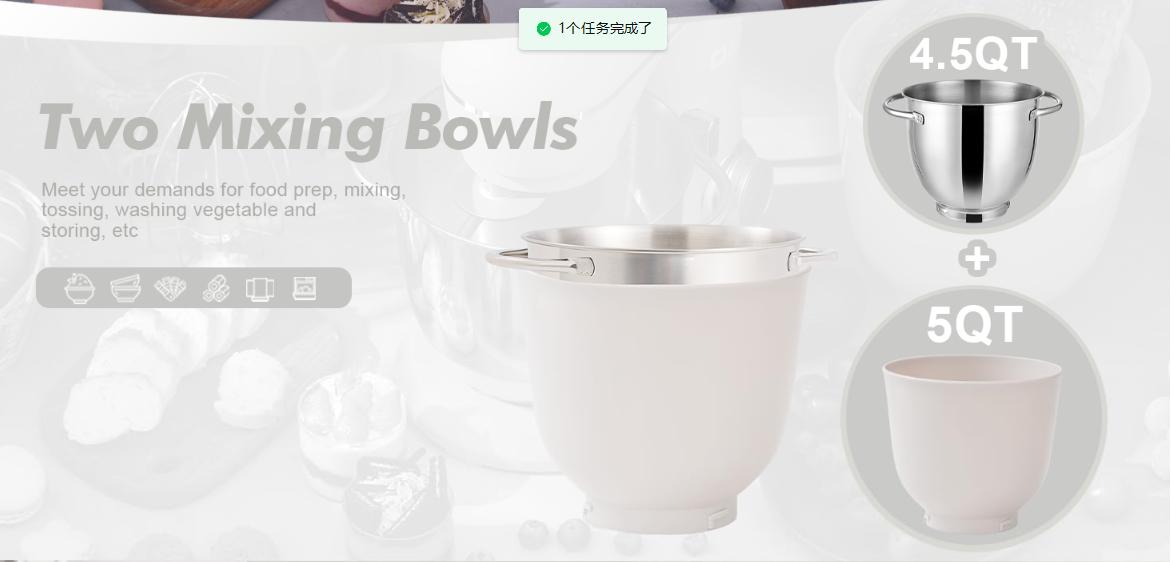 KITCHEN IN THE BOX Stand Mixer 4.5QT & 5QT | 10-Speed Electric Food Mixer for Baking & Cooking | Includes Whisk, Dough Hook & Beater | Durable & Powerful | Kitchenware & Home Appliances