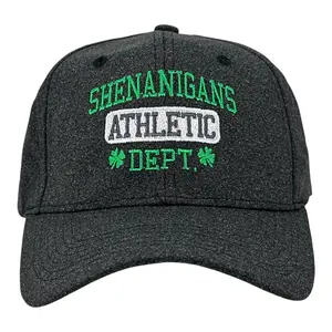 Shenanigans Athletic Department Hat Funny Sarcastic St Patricks Day Graphic Novelty Cap Funny Hats Saint Patrick's Day  Novelty Caps for Men Black - Standard