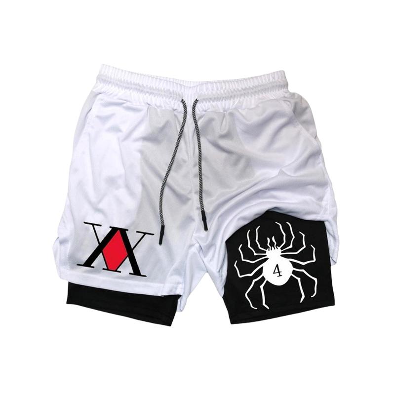 Regular Berserk Fit Comfy Breathable Hunter X Hunter Shorts for Daily Wear,Practicality Cycling Comfortable Fitness Graphical Charm Functional Durable