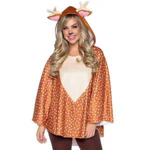 Fawn Poncho Animal Costume With Hood