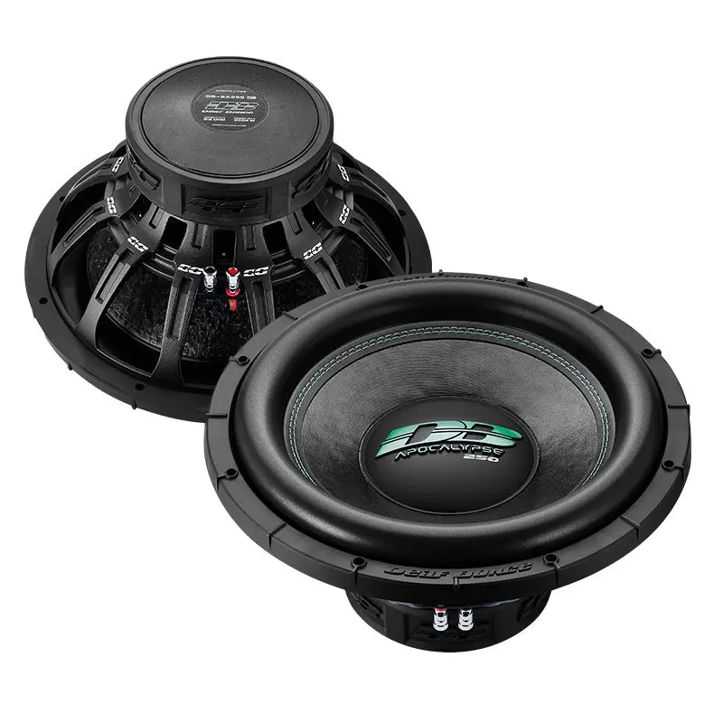 Deaf Bonce Apocalypse 15" Car Subwoofer (DB-SA255 D1), Dual 1+1 Ohm, 1000W RMS/2000W Max, Dual Layer Paper Cone Audio Stereo Upgrade