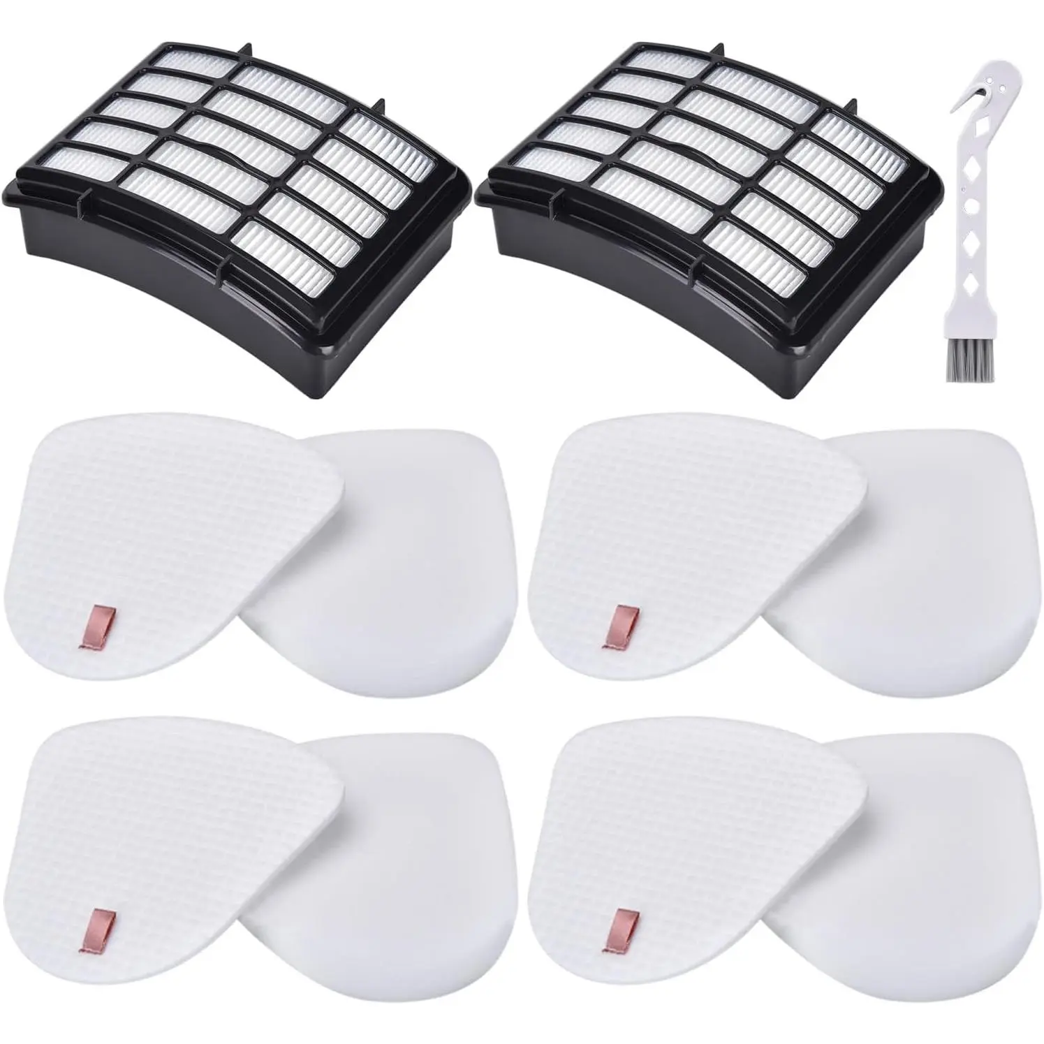 Filters for Shark Navigator Lift Away Deluxe Upright Vacuum Replacement UV540 UV440 NV360 NV350 NV351 NV352 NV355 NV356 NV357 NV370 NV391 UV490 UV500 UV541 ZU503AMZ, Compare to Part XFF350, XHF350