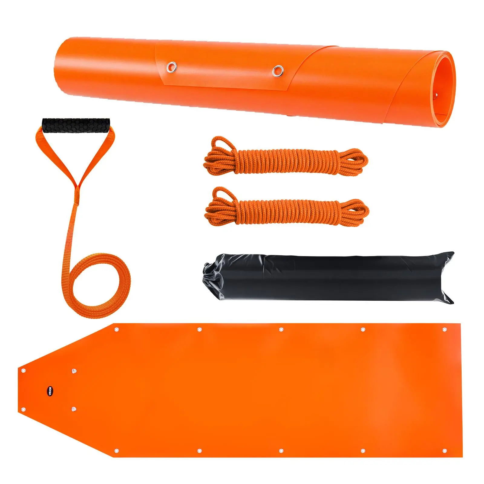 【SummerFinds】VEVOR Deer Drag Sled, 72.8x22.8 in, 550 lbs Capacity, Cold Resistance Tear-Resistant PE Mat with Ropes & Handle, Heavy Duty Yard Utility Sled for Hunting Hauling, Convenient Storage Easy Cleaning Boosts Efficiency