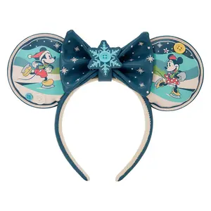 Loungefly Disney Mickey & Minnie Holiday Ear Headband