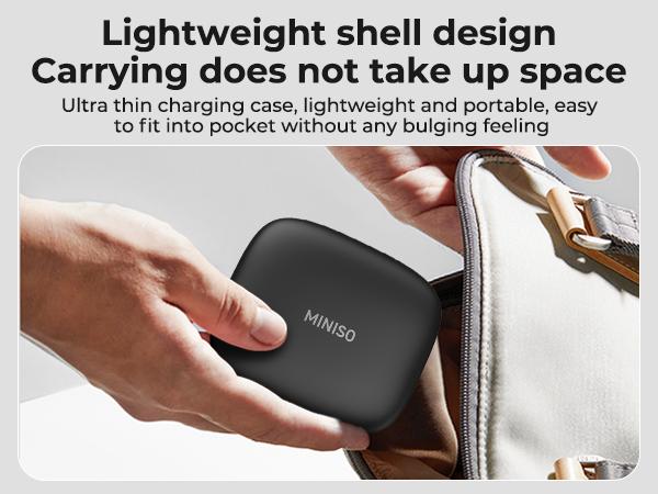 MINISO OWS Open Bluetooth Earphones HIFI Sound Quality Music Wireless Earphones Gaming Low Latency Wireless Earphones IPX5 Waterproof OWS Earphones Comfortable to Wear Earbuds Touch Control Compatible with All Mobile Phones