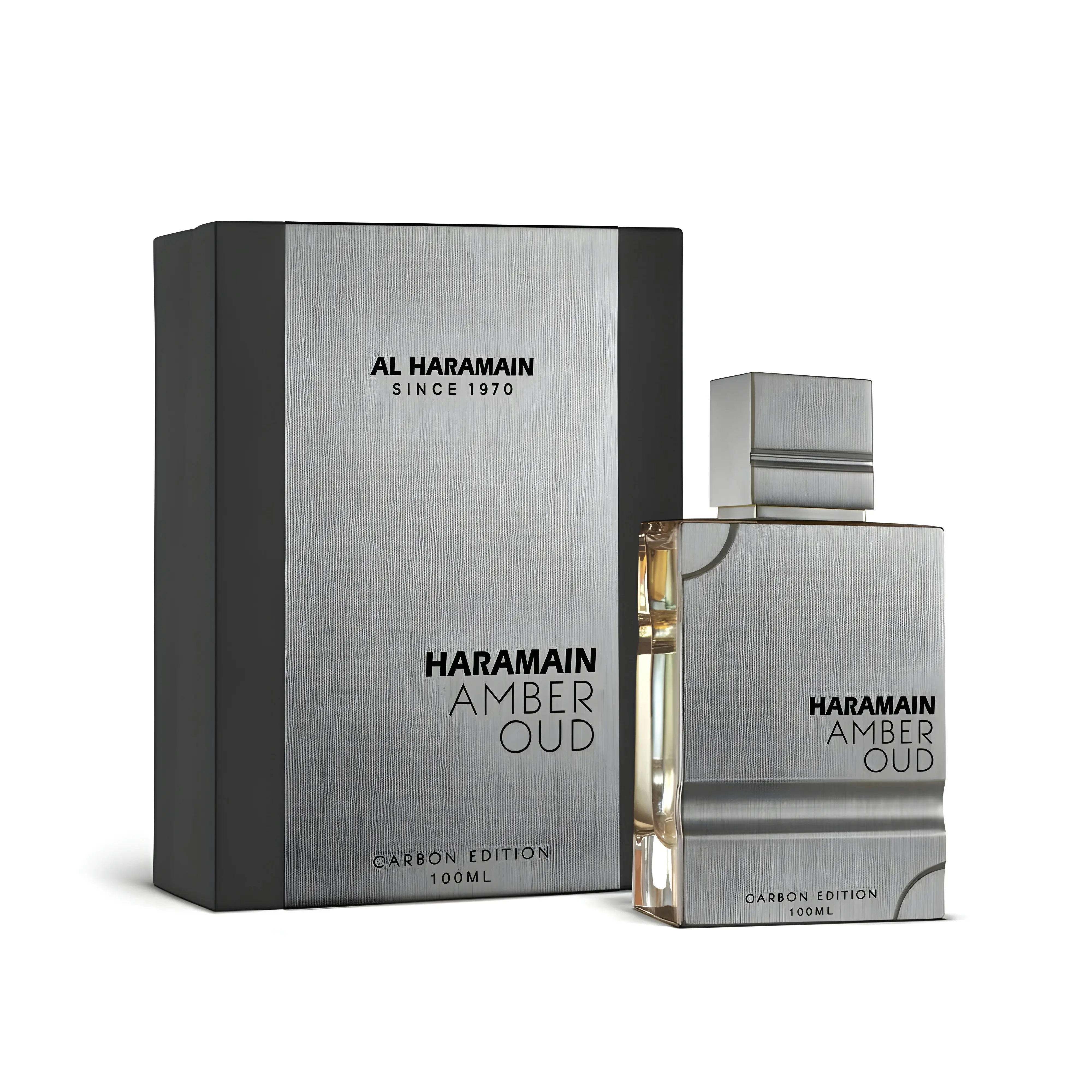 Al Haramain - Amber Oud Carbon Edition Eau De Parfum – Fresh Woody Aromatic Luxury Unisex Fragrance | Spicy Citrus, Smooth Amber & Clean Musky Woods Scent | Long-Lasting Signature Perfume | 100ml (3.33 fl oz)
