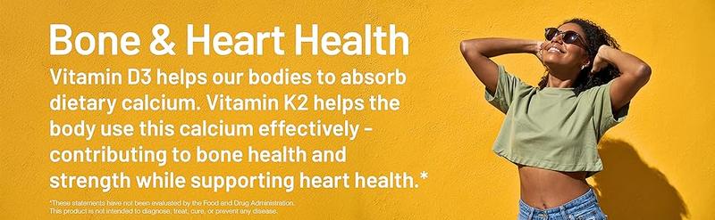 NatureWise Vitamin D3 + K2 (MK7) 100mcg with Organic Extra Virgin Coconut Oil - Mini Softgels - Supports Calcium Absorption, Bone & Immune Health - Non-GMO, Soy & Gluten-Free - USA Manufactured