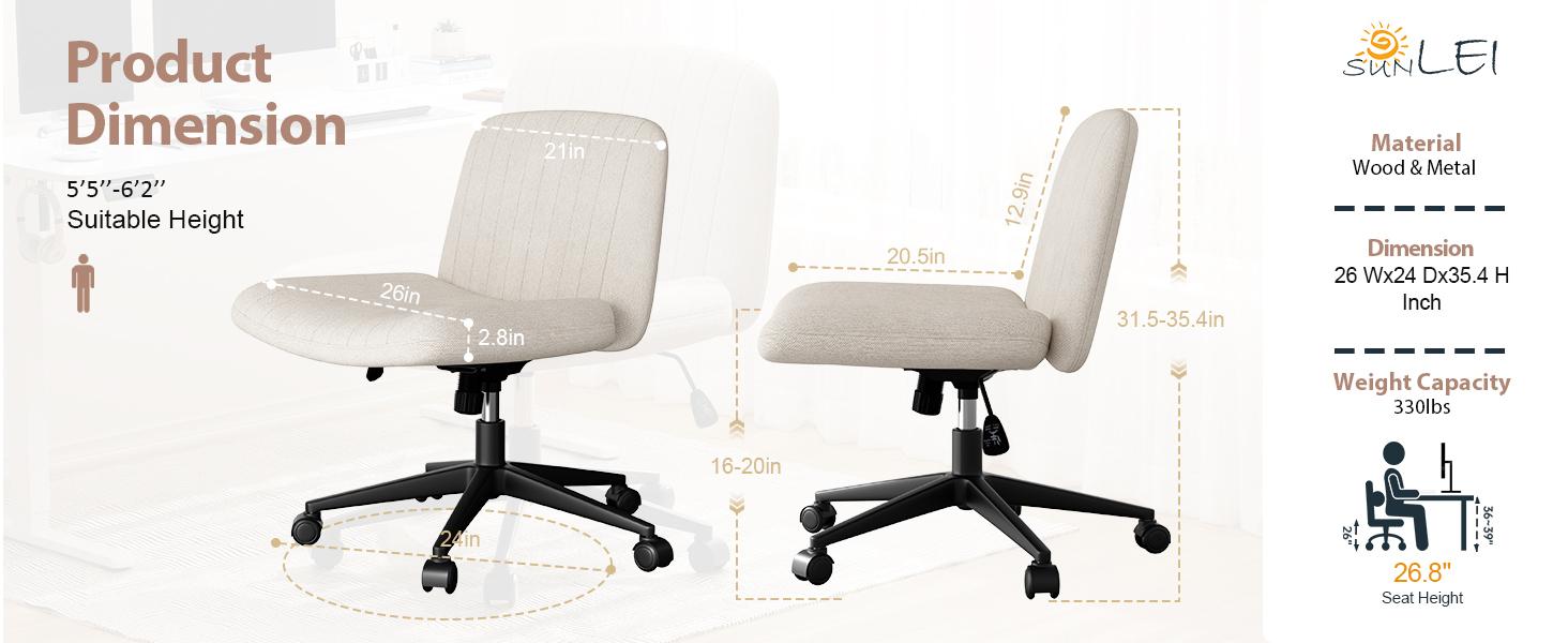 Walsunny Criss Cross Chair with Wheels Comfy Cross Legged Office Desk Armless Wide Vanity Makeup Chair Adjustable Rolling Computer for Home Office Fabric Walsunny Criss Cross Chair with Wheels Comfy Cross Legged Office Desk Armless Wide Vanity Makeup Chair Adjustable Rolling Computer for Home Office Fabric