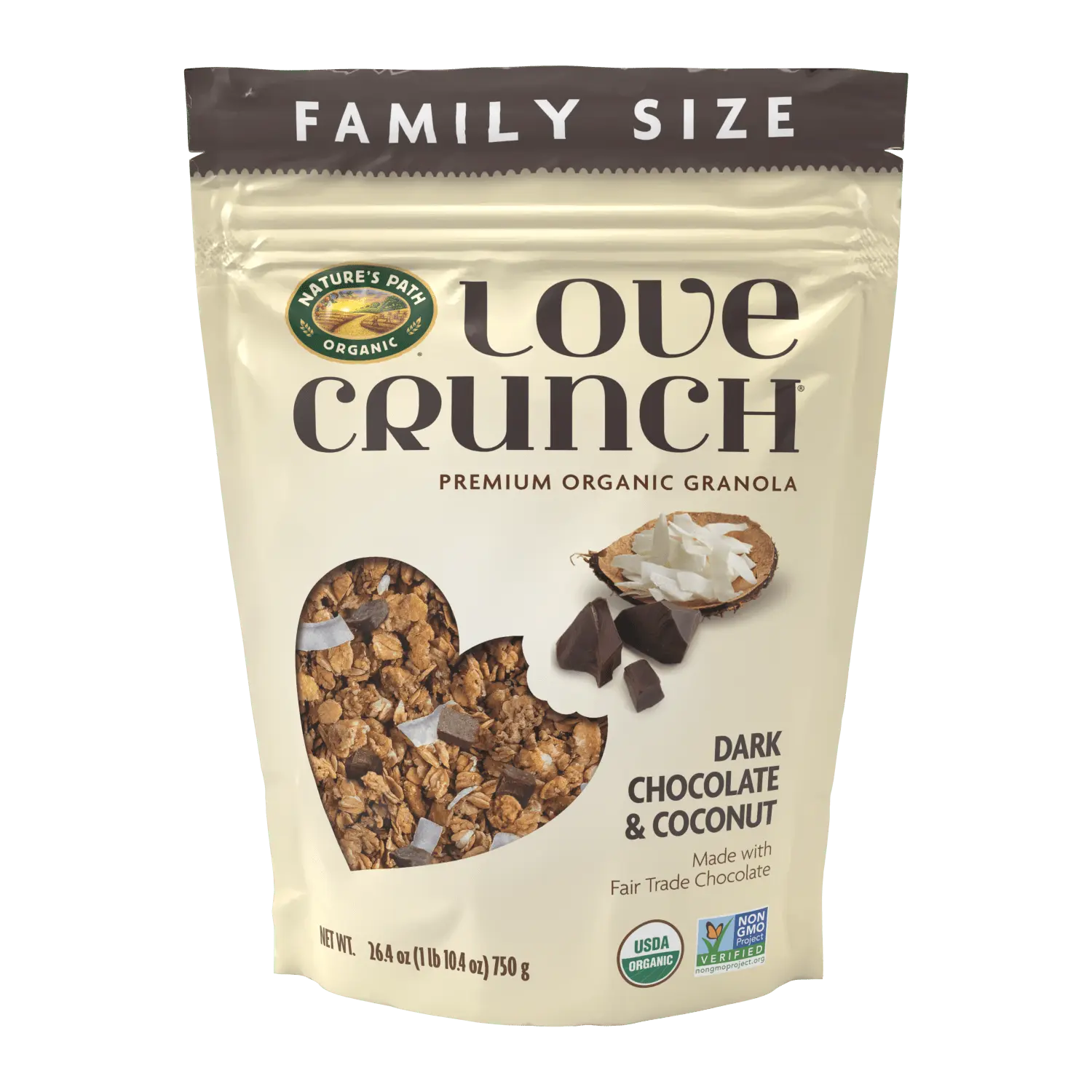 Love Crunch Organic Dark Chocolate & Coconut Granola
