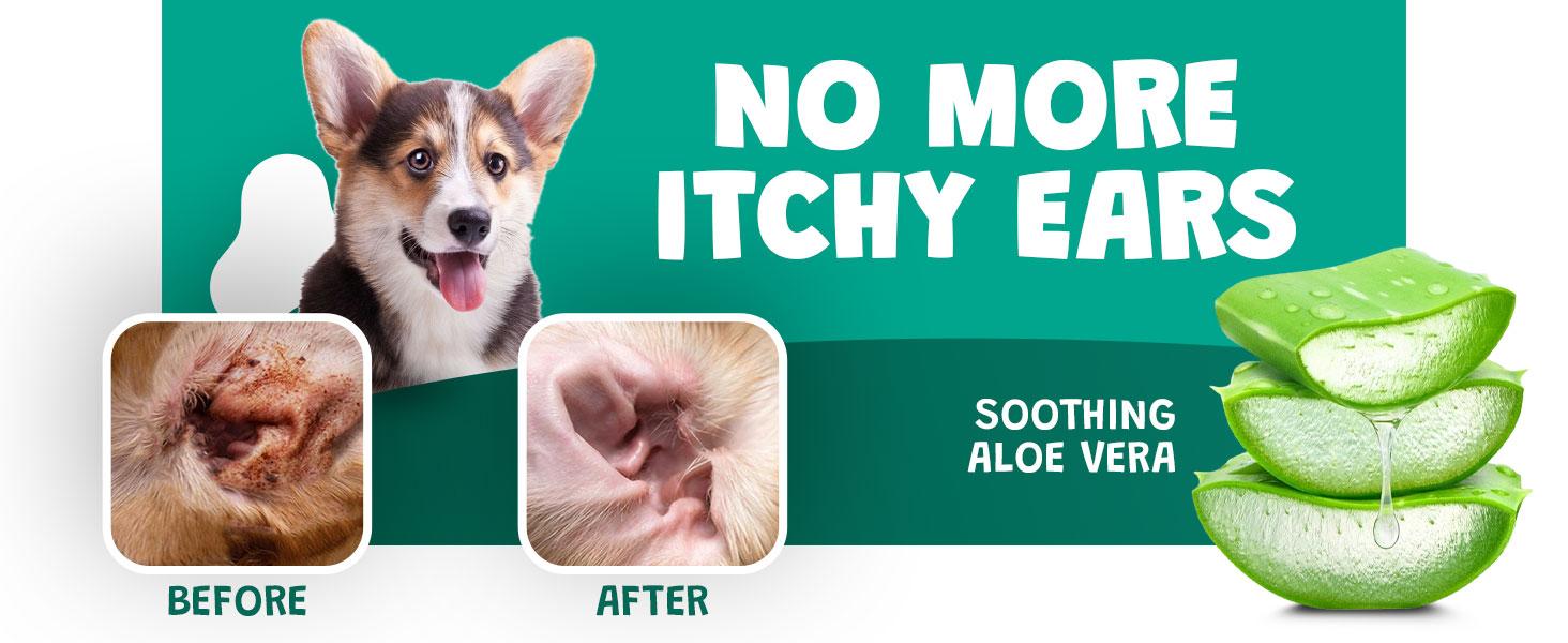 ScrubbyPet Dog Ear Wipes Extra Thick with Aloe & Eucalyptus 125 Count Hypoallergenic Cleaner with Pearl Texture for a Deeper Clean Scrubby Pet - Cleaning