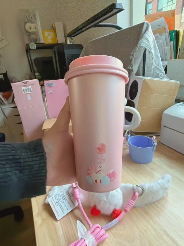 Starbucks overseas Asian Jelly Collectors Duckies Collection coffee tumbler  duck/heart/pink/blue - TikTok Shop