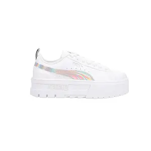 PUMA Kids Girls Mayze Iridescent Platform  Sneakers Shoes Casual - White