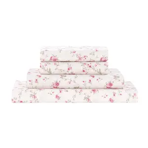 Modern Threads Printed 4-Piece Sheet Set, Kashmir Rose, Cal King