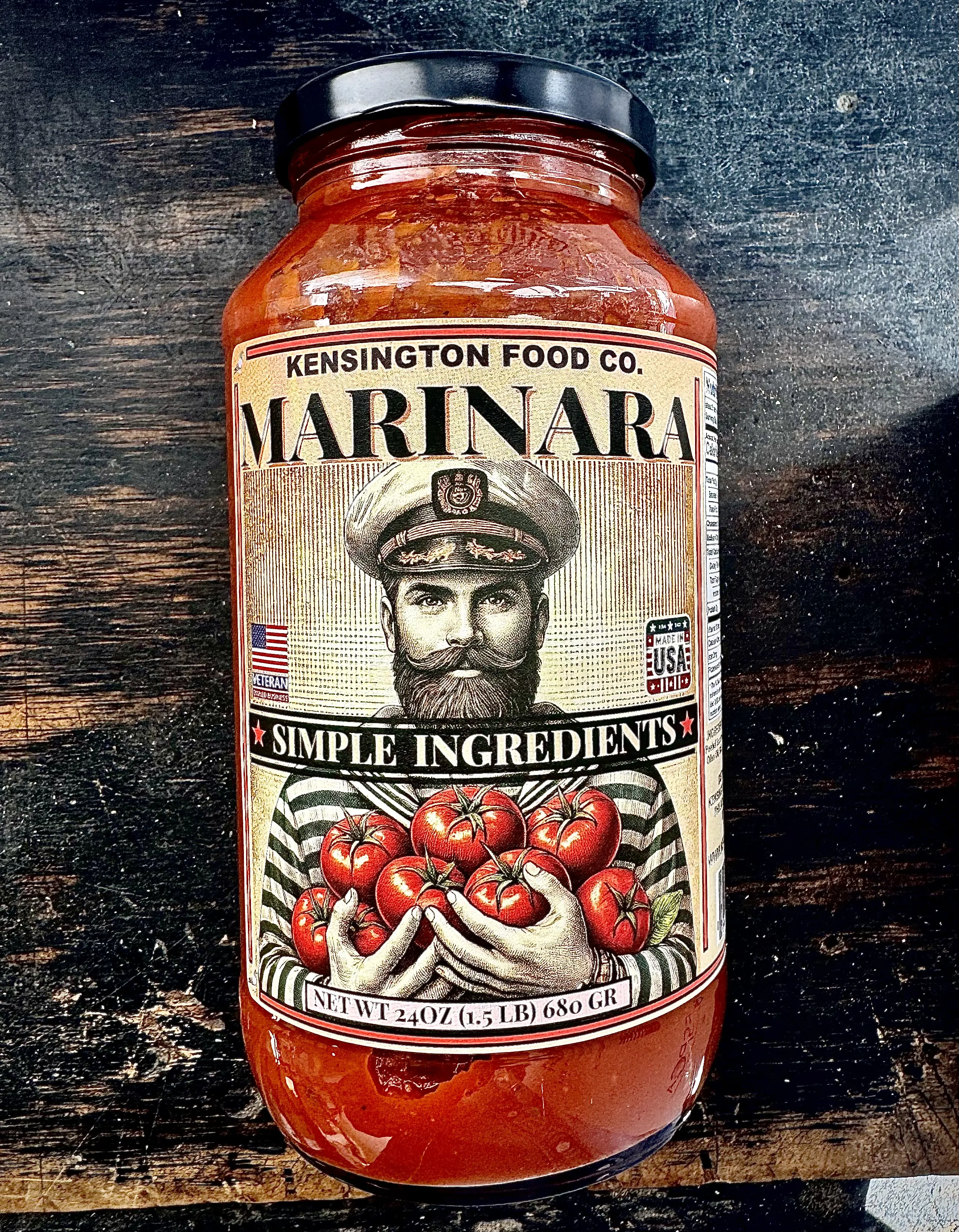 3 PACK - Kensington Food Company Marinara Pasta Sauce - Simple Ingredients - Made Fresh in USA