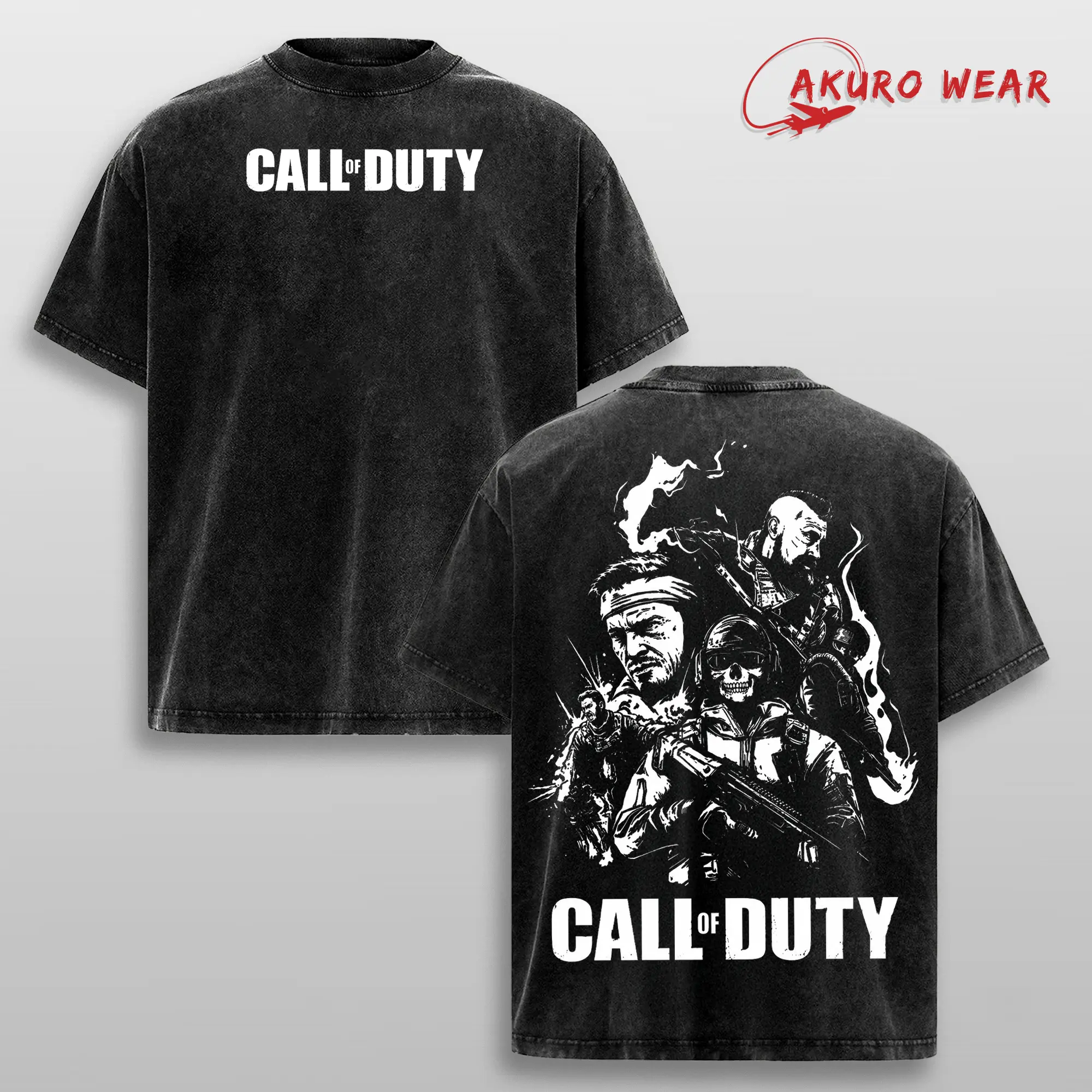 Call of Duty Ghost Graphic Tee Modern Warfare Gamer Shirt Warzone Gaming T Shirt COD Vintage Washed Merch Gift