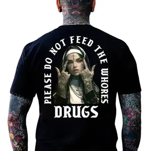 NUN PLEASE DO NO FEED THE WHO$ES D**GS shirt - hodiee sweater men and women, Classic Fashion, Fits Every Occasion, Full Size Cotton Fabric