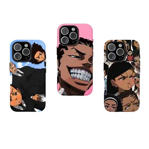 Comic Cartoon Phone Case, Urban Character Graphic Aesthetic Protective Phone Cover, Stylish Street Style Phone Case