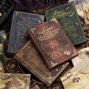 Vintage Style Material Paper Book – 192 Pieces of Scrapbook & Journal Making Paper, DIY Decorative Craft Paper for Scrapbooking, Journaling & DIY Projects