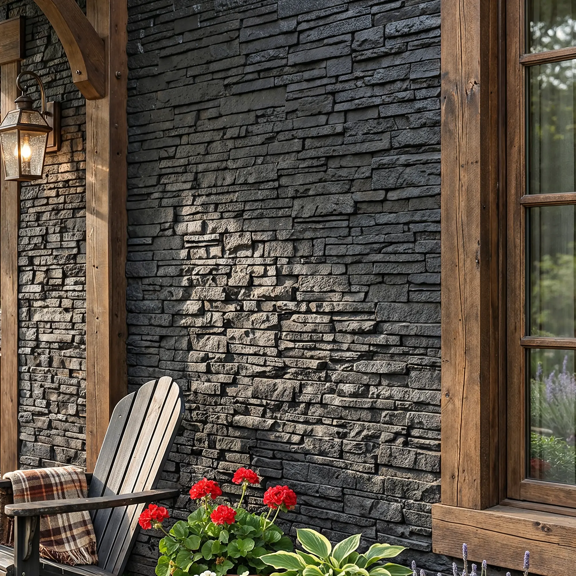FUFU&GAGA Interlocking Faux Limestone Stone Veneer Panels, Lightweight Waterproof Decorative Wall Panels for Fireplace Surround, Outdoor Siding Easy Installation