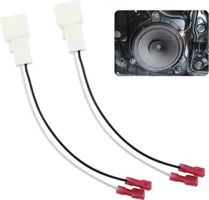 2PCS Car Speaker Adapter Harness 72-8104,Speaker Wire Adapter for Connected Front+Rear Door Speakers,Premium Speaker Connector/Speaker Harness Compatible with Toyota Collora Subaru