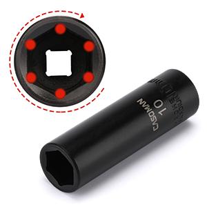 50PCS 1/4 Inch Drive Master Impact Socket Set,Metric/SAE,Deep/Shallow,6 Point,CR-V, 5/32 Inch - 9/16 Inch, 4mm - 15mm High Torque Tool Hex Wrenches#TikTokShopBlackFriday