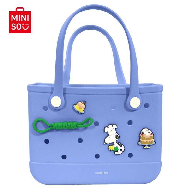 Snoopy Collection Holes Handheld Bag Classic Design Women's Everyday Bag For Travel Portable Storage Versatile Use, Holiday & Holiday Haul Snoopy Collection Holes Handheld Bag Classic Design Women's Everyday Bag For Travel Portable Storage Versatile Use, Holiday & Holiday Haul