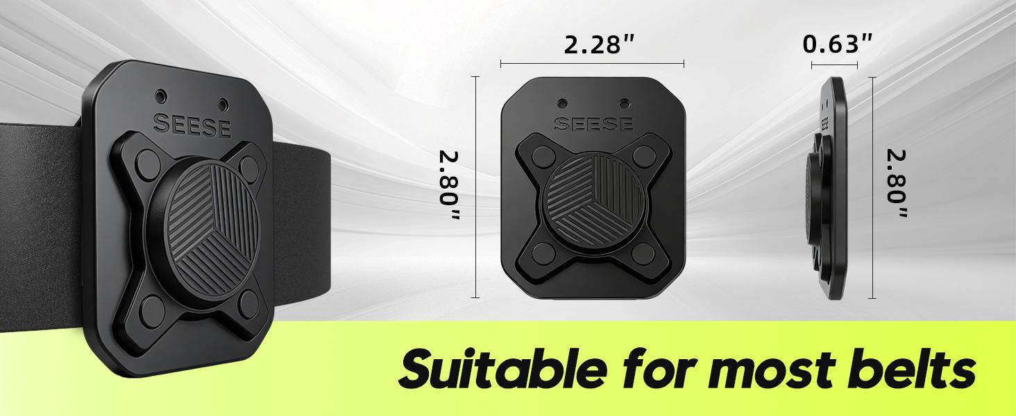 SEESE Magnetic Tool Holder - Versatile Belt Clip with Strong Magnet for Organizing Screws, Nails, Hammers, Wrenches, Pliers, Drill Bits & More,DIY Enthusiast,Lightweight,Home Improve,Homeowner