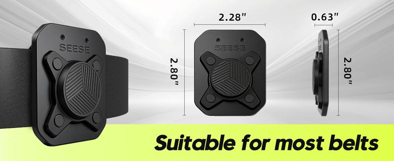 SEESE Magnetic Tool Holder - Versatile Belt Clip with Strong Magnet for Organizing Screws, Nails, Hammers, Wrenches, Pliers, Drill Bits & More,DIY Enthusiast,Lightweight,Home Improve,Homeowner