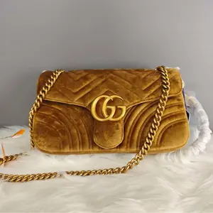 Pre-owned GUCCI velvet Shoulder Bags marmont crossbody