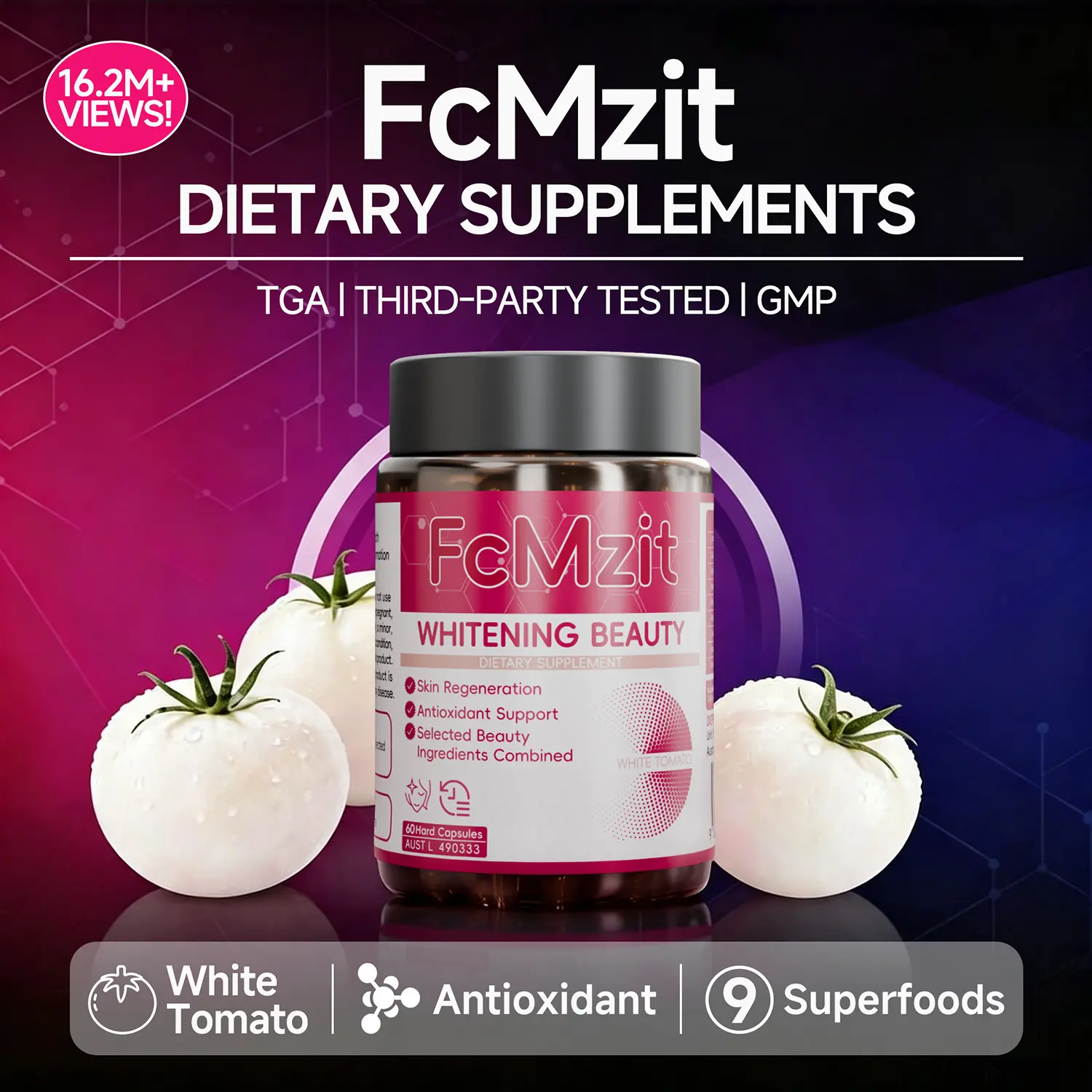 9-IN-1 Natural Seed Vitamin Supplement - Pure, High-Efficiency Antioxidant Complex Formula, Health Care Supplement for Nutritional Wellness & Skin Care Support, Antioxidant Formula, Gluten Free