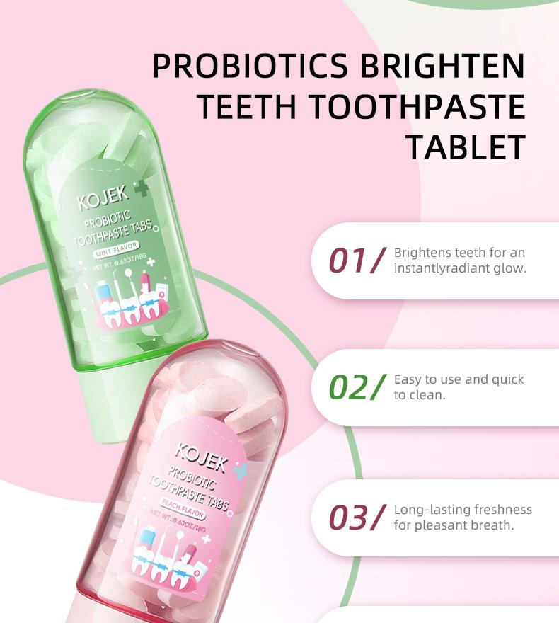 KOJEK Solid Toothpaste – Fluoride-Free, Eco-Friendly, Portable, Long-Lasting Fresh Breath | Natural Oral Care