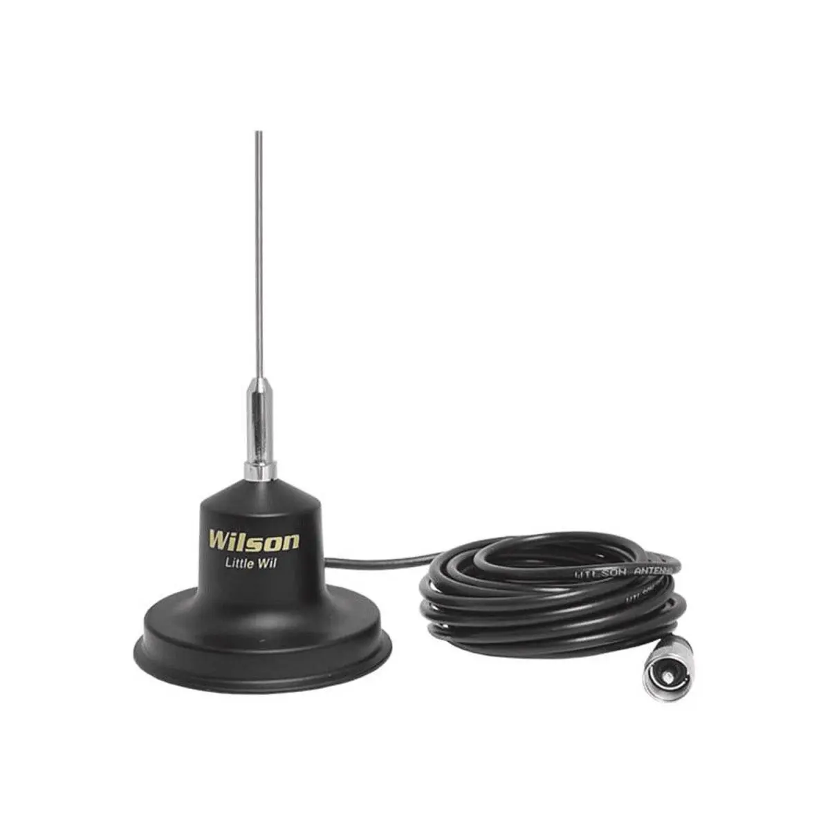 Wilson 36 in. Stainless Steel Magnetic Mount Antenna Complete Kit - 14 Gauge Copper Wire, 17 Ft Coaxial Cable, PL259 Plug, 300W, 26 MHz-30 MHz Frequency Range, Car & Tech Accessories, Car Accessories, 26 Mhz To 30 Mhz