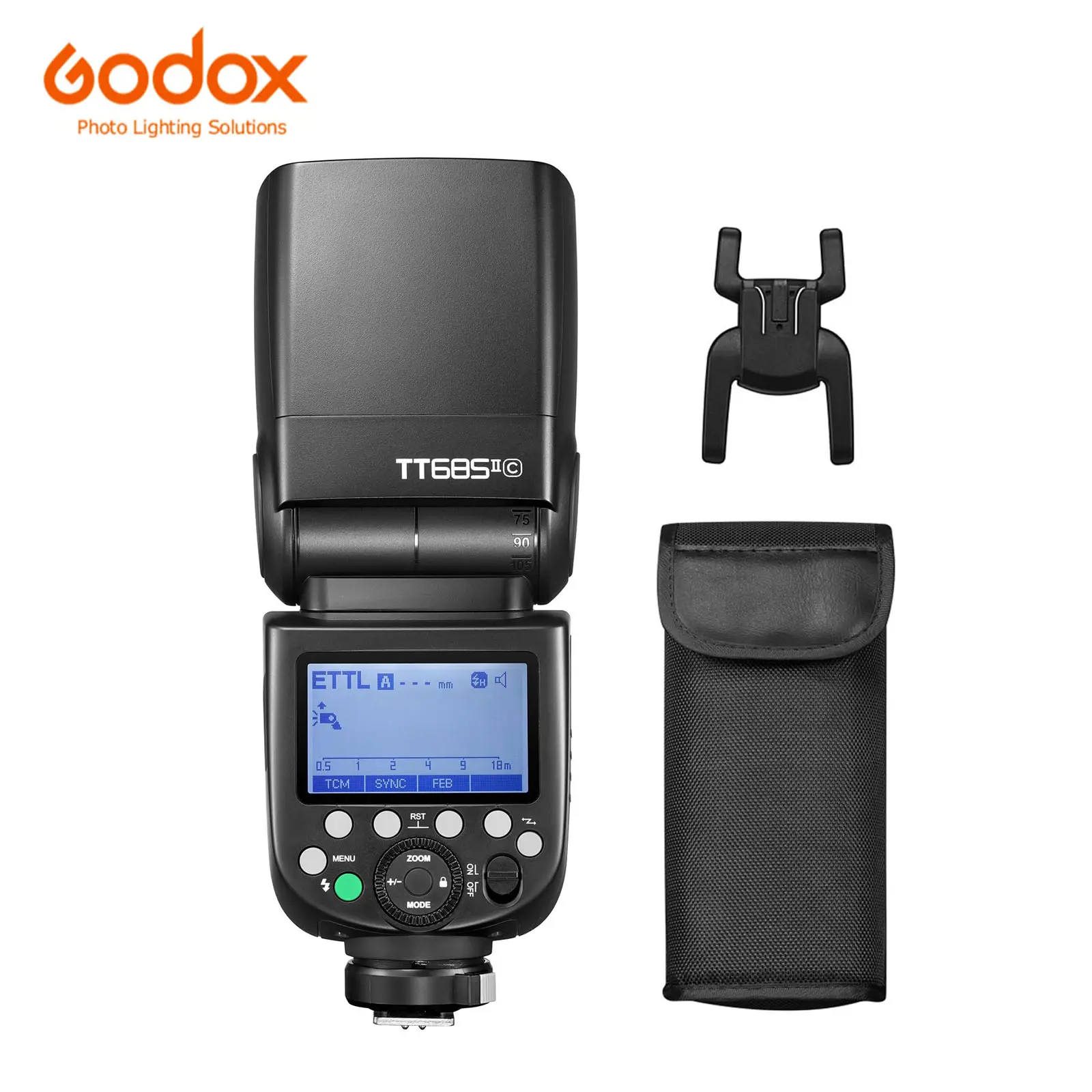 GODOX TT685II-C Flash for Canon Speedlight Camera Flash E-TTL Speedlite High-Speed Sync, 2.4G Wireless X System Compatible for Canon Flash 5D Mark IV 6D Mark II 7D 90D 250D R5 850D (Upgraded TT685C)
