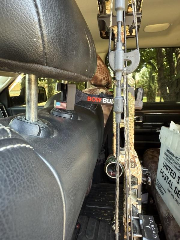 Twist-On 3.0 “XL” Bow Buddy – Nearly Universal Bow Hanger for Trucks & SUVs - Printed from ASA will not melt/warp– Spacer Ring Included | 20% Stronger | Quick No-Tool Install Carry Gear