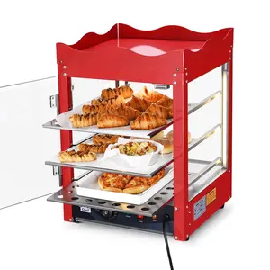 Yescom 3 Tier Commercial Food Warmer Display Case Countertop Pizza Top Rack 600W