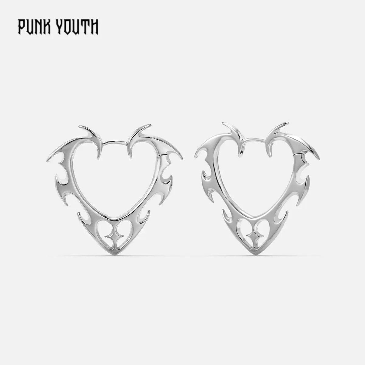 925 Sterling Silver Post WILD HEART EARRINGS