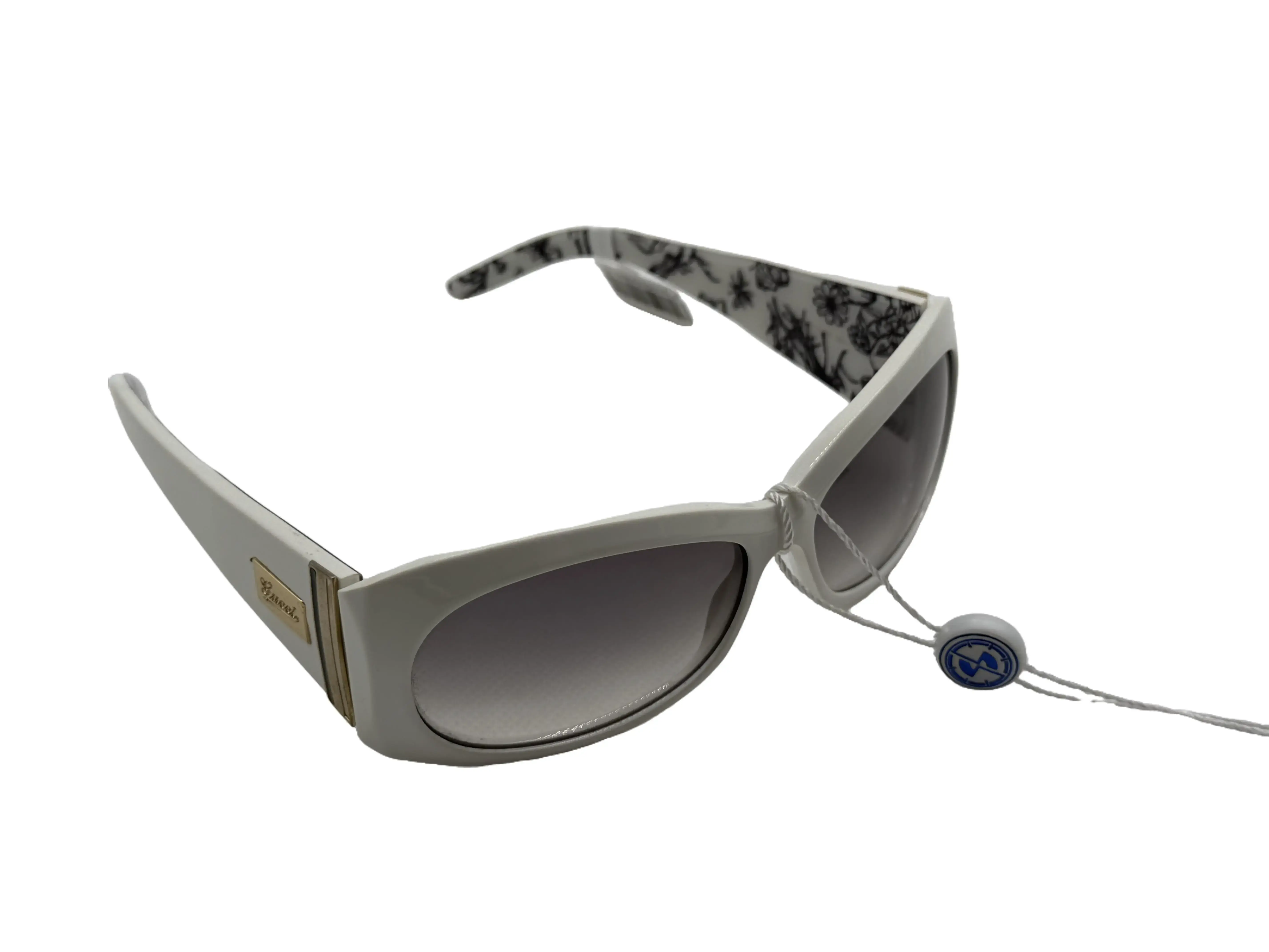 Pre-owned Gucci White Frame Floral Temple Gradient Sunglasses/FYAR03308010/8010