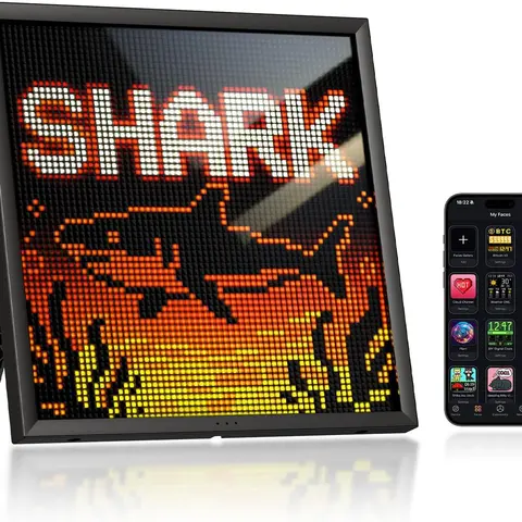 Divoom Pixoo-64 - WiFi Pixel Cloud Digital Frame with APP Control, 64 X 64 LED Panel Display Frame for Gaming Room Decor, Desk Setup Decor,TikTokShopBackToSchool