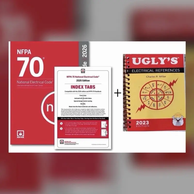 NFPA 70, National Electrical Code (NEC) 2026  + index tab + ugly electrical 2023
